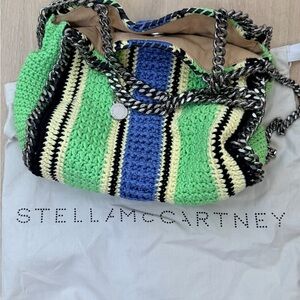 NEW ✨ Stella McCartney Falabella Crochet Striped Shoulder Bag